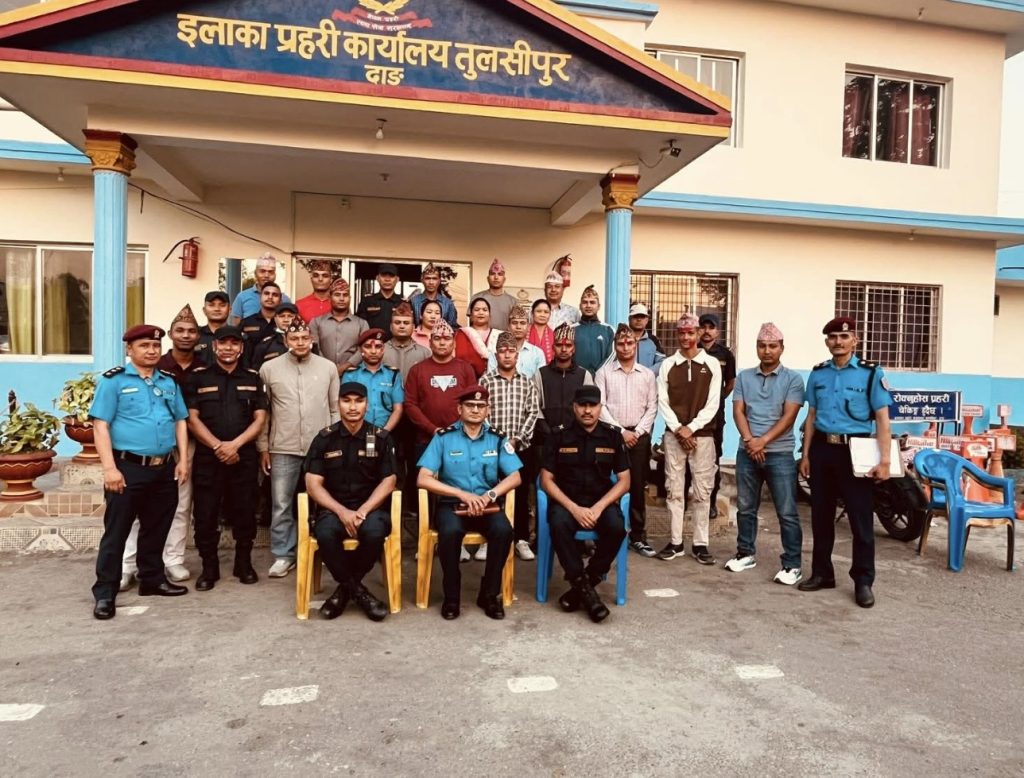 सफल कार्यकालको सम्मान, उज्ज्वल भविष्यको शुभकामना” इन्स्पेक्टर बिनोद खत्री